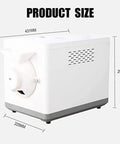 Top Shelf 1600w Electric Coffee Bean Roaster For Home With Auto 360 Degree Stirring And Adjustable Heat Dial, product size dimensions.