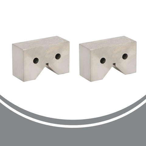 Two Ground V-Block Set 3/4 X 1-1/4 Inch For Milling And Drilling Machines, Precision V-Block Pair For Accurate Workpiece Positioning And Secure Milling Alignment.