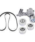 Premium Drive Belt Tensioner Idler Pulley Kit Fits Tacoma Tundra Fj 2007 2008 2009 Fixes Slow Noise And Slack Problems Fast To Keep Engine Running Smooth Like Butter Without Breaking Down Gives Peace Of Mind. serpentine belt kit with tensioner and idler pulleys