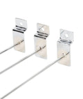 Close-up of Heavy Duty Slatwall Hooks Set 50 Pcs Aluminum Alloy Hangers for Space Organization in Home Office and Store