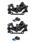 Heavy Duty Aluminum Alloy Disc Brake Caliper Pair With Badass Stopping Power For Trail Blazing And City Cruising Snappy Install And Dependable Hand Grip, matte black, includes mounting bolts.