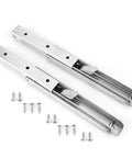 Wall Mounted Folding Shelf Bracket, Thickened Stainless Steel, 8 Inch Folding Shelf Support with screws, flat view