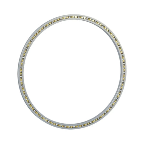 Badass Angular Contact Ball Bearing, Thin-Walled High Speed Design with Precision Needle Guidance for Industrial Grinds and CNC Workloads, Smooth Operation, Top-Shelf Build Quality, Dimensions 38.1 X 47.625 X 4.7625 Millimeters - front view.