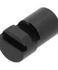 Rock Solid 20mm Aluminum Alloy Bench Dogs Fixing Tools For Heavy Duty Woodworking Workbenches Built Like A Tank With Anodized Finish 4 Piece showing a black aluminum bench dog, 20mm size for secure clamping.