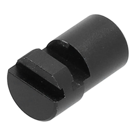Rock Solid 20mm Aluminum Alloy Bench Dogs Fixing Tools For Heavy Duty Woodworking Workbenches Built Like A Tank With Anodized Finish 4 Piece showing a black aluminum bench dog, 20mm size for secure clamping.