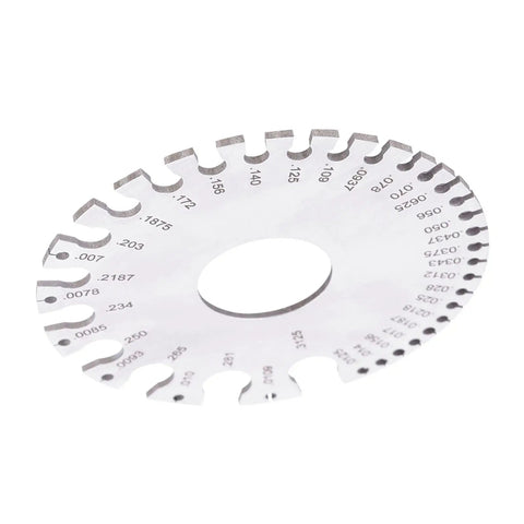 Stainless Steel Wire Diameter Gauge 0-36 Inch For Copper, Brass And Other Non Ferrous Metals with easy read engraved scale