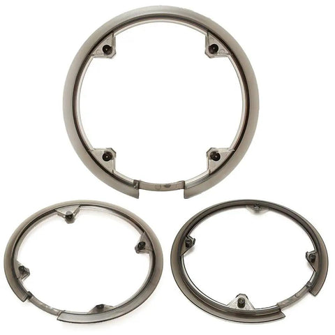 42T Bicycle Sprocket Cover Universal Crankset Protector Ring For Mountain Bikes shown with mounting screws, high strength plastic