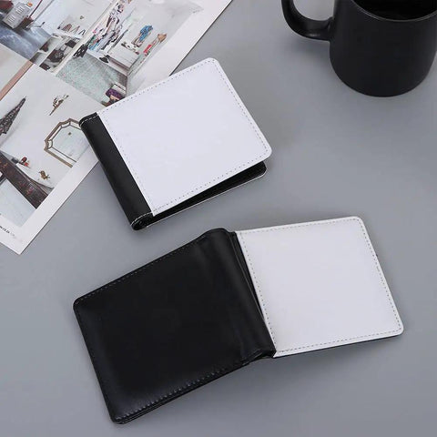 Heat Transfer Wallet DIY Card Holder One Side Print Kit For Women And Men Easy Image Transfer On PU Leather Slim Card Wallet