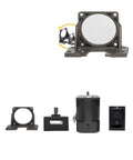 Built Tough 60W Asynchronous Geared Motor 220V AC Featuring Adjustable US 52 Governor and Heavy Duty Mounting Bracket, components and controls displayed.