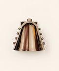 Modern Adjustable Chrome Wall Sconce Polished Metal E26 modern wall lamp with polished brass finish and decorative vertical rods.