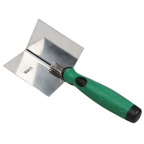 Pro Grade Drywall Corner Tool With Non Slip Handle Stainless Steel Angled Corner Trowel For Plastering And Brickwork Inside And Outside Corners Durable