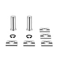 Replacement Motorcycle Footpeg Mount Pins Kit With E Clips And Washers, Four chrome pins and washers set for Harley brackets