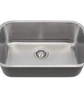 2718-16 16 Gauge 304 Grade Stainless Steel Single Bowl Kitchen Sink With Wide Curved Corners Built To Last Easy Clean Modern Look