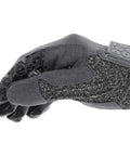 Box Cutter Gloves With Cut Resistant Grip For Construction, Woodworking And Home Improvement, Machine Washable, Touchscreen Compatible, Large, Grey Worksite Ready For Daily Heavy Duty Use showing grey fabric with silicone palm
