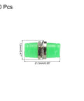 Fiber Optic FC To FC APC Round Flange Single Mode Simplex Adapter Pro Grade Pack Of 10, dimensions shown