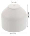 White Iron Lampshade Spare Part For Candle Warmer With 10mm Hole Diameter, Scratch Resistant Surface, Minimalist Farmhouse Design, Perfect For Everyday Home Use And Nightstand Setup, 10.5cm wide