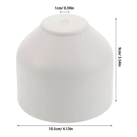 White Iron Lampshade Spare Part For Candle Warmer With 10mm Hole Diameter, Scratch Resistant Surface, Minimalist Farmhouse Design, Perfect For Everyday Home Use And Nightstand Setup, 10.5cm wide