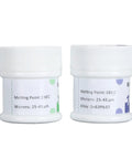 Pro Grade Solder Paste 138C To 183C Melting Point 50G X 2 jars with labels for PCB Repair And Phone Board Soldering Flux Paste