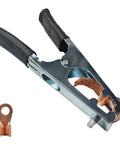 Heavy Duty 500A Copper Welding Ground Clamp Electroplated Ground Clip For Manual Welders with brass body and spring.