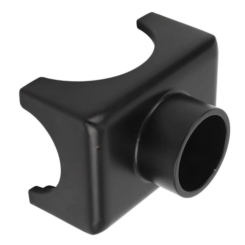 Beefy Heavy Duty Bottle Jack Axle Adapter For Dana 60 70 80 Axles, Steel Lift Saddle Attachment, black steel detail view