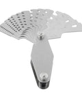 30 Degree TR30 Thread Gauge With Folding Blades Beefy Stainless Steel Metric Pitch Gauge Tool For Quick Screw Pitch Checks 2P-20P Range Durable Quenched Steel Machinist Must-Have Gear