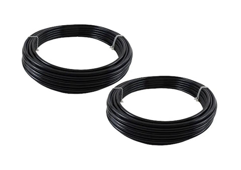 Two Pack 5/16 Inch Outer Diameter Black SAE J844 Nylon Air Brake Tubing, 100 Feet, DOT Compliant Pneumatic Air Line Hose For Trucks And Trailers