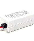 Workhorse 8 Watt Ac Dc Power Supply And Led Driver With 12 Volt Constant Voltage Transformer for lighting, white IP42 weatherproof casing.