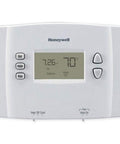 Programmable Thermostat With Weeklong Schedule And Four Daily Periods, Easy Digital Display, Off White Finish, Front View