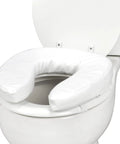 Raised Toilet Seat Cushion Riser With 2 Inch Pad And White Cover For Extra Comfort On Standard Toilets Relieves Pressure Points And Keeps It Soft