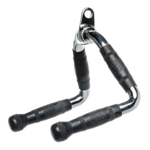 Revolving Multi Exercise Bar For Cable Machines With Dual Grip Options U Shaped Chrome Bar 14.5 Inch Outside Width Textured 1.25 Inch Grips, chrome cable attachment