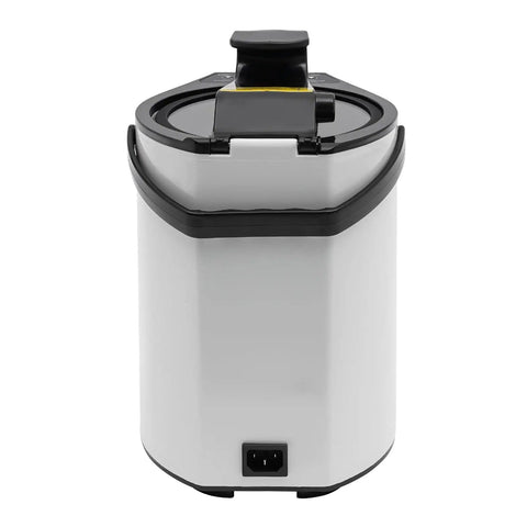 Back of 800W Portable Sauna Steamer Pot For Home Spa With Steam Hose And Herbal Box, 3L Capacity, Stainless Steel Steam Generator