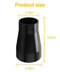 Black Table Saw Vacuum Adapter 2.5 Inch Outlet To 1.875 Inch Shop Vac Hose For Dust Collection, dimensions shown.