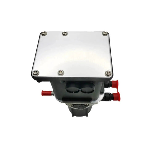 Euro 6 AdBlue Pump for Big Rig Trucks Diesel Exhaust Fluid System High Pressure Dosing Unit with red connectors.