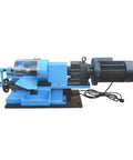 Pro Shop Ready 1.5 HP Electric Tube Pipe Notcher End Mill Kit featuring a blue machine for fast metal bending tasks.