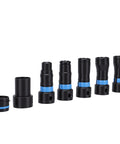 Bewinner 7 Pcs Vacuum Hose Expansion Adapters Quick Connectors For Workshop Dust Collection Kits With Sander Tool Compatibility Abs Plastic Build For Home Shop Power Tools And Vacuum Systems