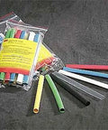 No Sweat Thin Wall Heat Shrink Tubing That Slides On Clean And Locks Down Tight With Adhesive Lined Waterproof Sleeving For Wire Splicing And Terminal Fixes In Classic Black Forty Eight Inch Length Worth Every Buck, assorted colors in packaging