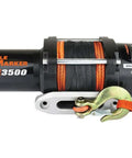 Side view of PE3500 3500 Lb ATV Winch With 50 Ft Synthetic Rope Waterproof 2.4 HP Permanent Magnet Motor And Automatic Load Holding Brake