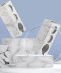 Top Shelf Marble Espresso Tamper Holder Stand Fits 51mm And 54mm Coffee Tools arranged with a sleek design and smooth finish.