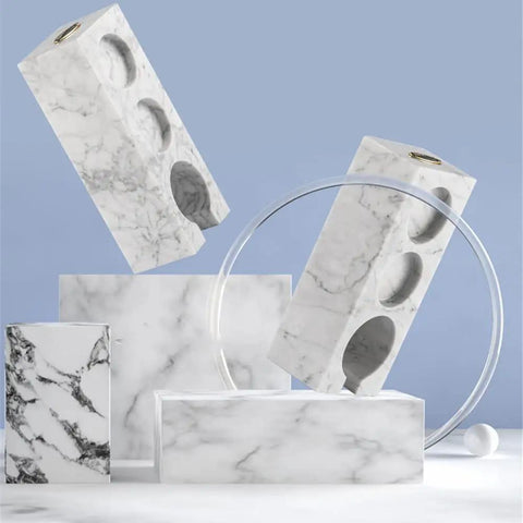 Top Shelf Marble Espresso Tamper Holder Stand Fits 51mm And 54mm Coffee Tools arranged with a sleek design and smooth finish.