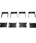 Top Tier Leaf Spring Clamps 2.5 Inch Wide Heavy Duty Stainless Steel For Truck Stabilizing Control Kit 4 Sets shown flat