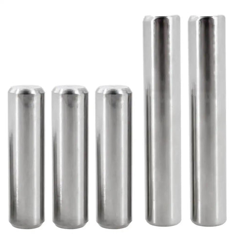 Pro Grade Stainless Steel Cylindrical Locking Pins Assortment Kit With M4 M5 M6 M8 Sizes For Precision Locating And Assembly Dowel Fasteners In Handy Organizer Case 20 To 150 Pieces, 304 stainless steel pins