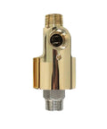 Two Way Rotating Joint For Water Air Oil Lines Heavy Duty Rotary Union Swivel Coupling With Left Thread 3/4 To 1/4 Inch Fitting