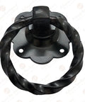 Antique Wrought Iron Cabinet Ring Drop Pulls Matte Black Finish 2 Pack For Vintage Wood Doors Cabinets And Furniture