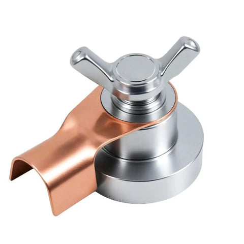 Super Strong Magnet Ground Clamp For Welder Cable With N52 Rare Earth Magnet and High Purity Copper Terminal close-up view.