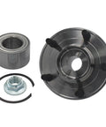 Front Wheel Hub And Bearing Assembly For Ford Escape 2001 2012 Mazda Tribute 2001 2011 Mercury Mariner 2005 2011 Five Lug Direct Replacement With Heavy Duty Steel Construction And Smooth Rolling Performance, showing wheel hub, bearing, and components