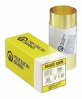 Premium Brass Shim Stock Rolls 6 Inch By 100 Inch 0.006 Inch Thick Half Hard Cold Rolled CDA 260 Alloy For Precision Shims