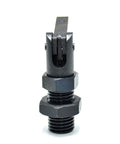 Heavy Duty Index Plunger Pin With Ergonomic L Handle For Dead On Alignment In Pro Garages And Workshop Sheds Smooth Action Metric Threaded Steel Build Quality, detailed view of the steel pin.