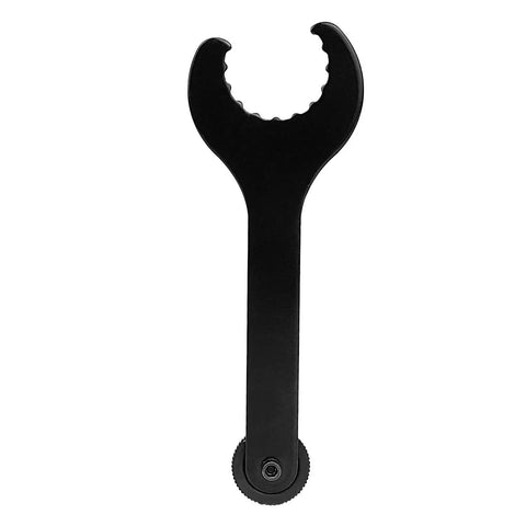 Bottom Bracket Wrench For Hollowtech II External Cup BB Removal And Crank Tool Two In One Design Beefy Carbon Steel With Plastic Bracket Cap