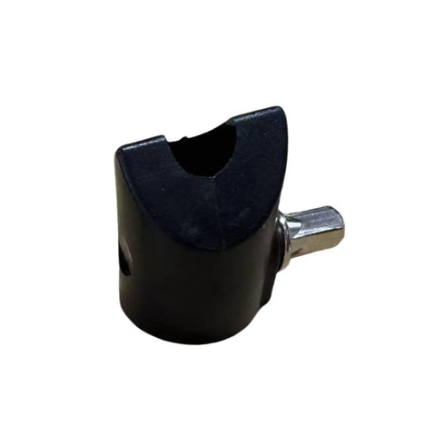 Heavy Duty Electronic Drum Cymbal Rotation Stopper, compact black metal clamp for secure positioning and stabilization of cymbals.