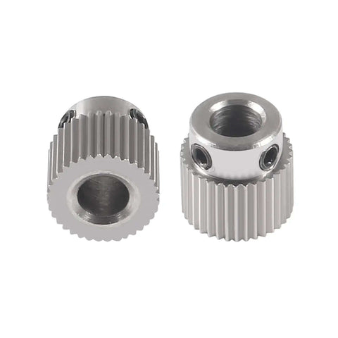 Stainless Steel Extruder Drive Gear Set 36 Teeth, Beefed Up 3D Printer Replacement Parts For Ender 3 Series And CR10 Line